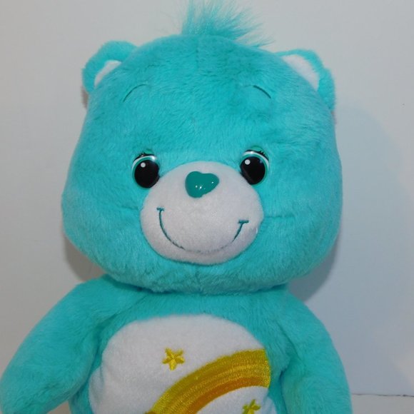 2012 Hasbo Care Bears WISH BEAR 13" Plush Stuffed Toy - Picture 2 of 6